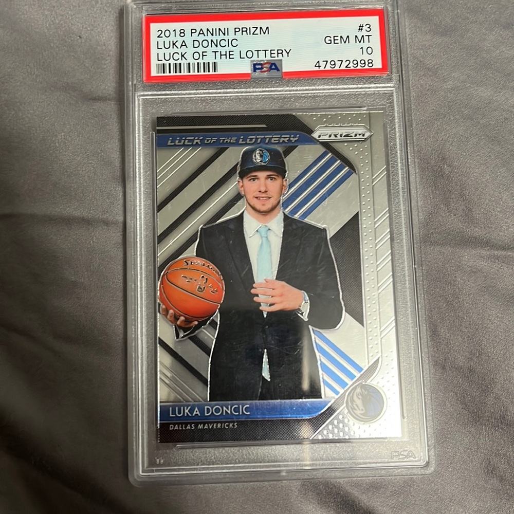 PSA 10 GEM MINT Luka Doncic Luck of the Lottery Rookie #3 Dallas Mavericks